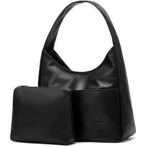 Vegan Leather Tote Bag Purse Stylish Casual Trendy Large Soft Shoulder Bag - 1 of 4