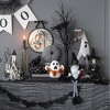 FURNIinspire Decorative Objects Fabric Sitting Black Gnome With Broomstick Long Legs, Holiday Decor, Fairy Tale Style Doll, Black, 4"*4.3"*26.8" - 3 of 4