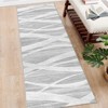COZONY Machine Washable Area Rug — Modern Wave Distressed Design, Low Pile Carpet with Non-Slip Backing for Living Room, Bedroom & Nursery - 3 of 4