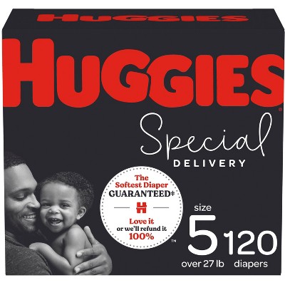 Huggies Special Delivery Hypoallergenic Baby Disposable Diapers Economy Plus Pack - Size 5 - 120ct