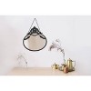 Storied Home Vintage Pewter Framed Wall Mirror with Decorative Chain: Round, No Assembly Required - 2 of 4