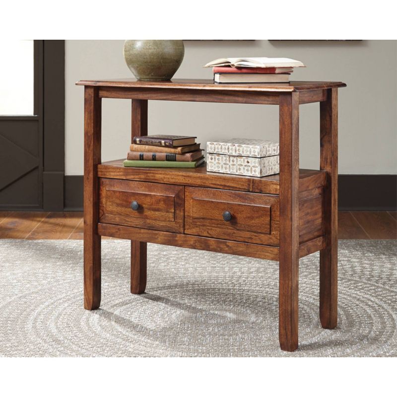 Abbonto Side Table Warm Brown - Signature Design by Ashley, 3 of 6