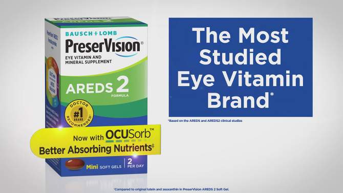 PreserVision AREDS 2 Formula Eye Vitamin & Mineral Supplement Softgels - 90ct, 2 of 9, play video