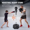 VEVOR Punching Bag, Reflex Boxing Bag for Teens & Adults, Height Adjustable Free Standing Strike Bag Set with Boxing Gloves & Stand, Speed Bag - 4 of 4