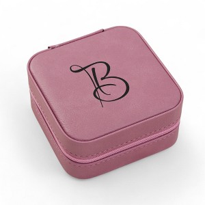 Personalization Mall Personalized Pink Leatherette Jewelry Case - 1 of 1