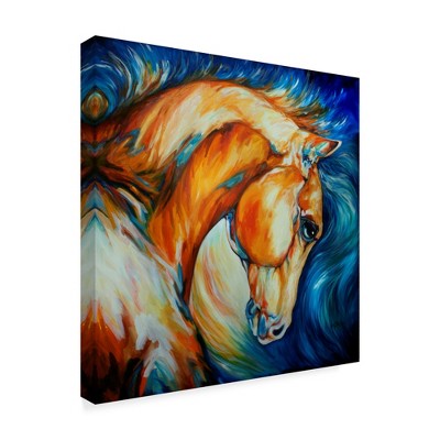 Trademark Fine Art -Marcia Baldwin 'Stallion' Canvas Art