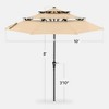 Best Choice Products 10ft 3-Tier Patio Umbrella, Market Sun Shade w/ Tilt Adjustment, Easy Crank - 2 of 4