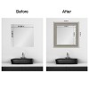 Amanti Art Mirror Makeover Bathroom Mirror Frame Border Kit - Fully Assembled Peel and Stick Frame - Mirror NOT Included - Parlor Trim - 4 of 4