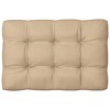 vidaXL Sofa Cushion Set of 7 Beige Fabric (100% polyester) - 4 of 4