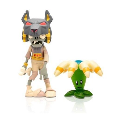 The Zoofy Group LLC Plants Vs Zombies 3" Figure 2-Pack: Tomb Raiser Zombie & Bloomerang