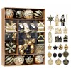 50-Piece Shatterproof Christmas Ball Ornament Set, Small Decorative Baubles for Xmas Trees, Holiday Parties, Garland, and Festive Hanging Decor - 2 of 4