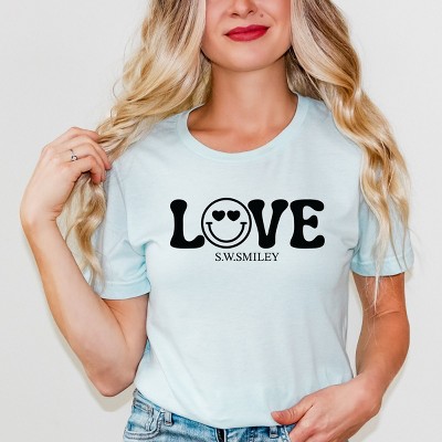 Simply Sage Market S.W.Smiley Love Smile Short Sleeve Tee
