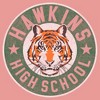 Junior's Stranger Things Retro Hawkins High School Tiger Mascot  Sweatshirt - Desert Pink - X Large - 2 of 3