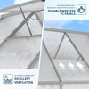 6X9FT Polycarbonate Greenhouse, Heavy Duty Aluminum Walk-In Greenhouses with Roof Vent, Outdoor Plant Greenhouse for Garden Backyard - 4 of 4