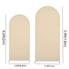 Wedding Arch Cover, Round Top Backdrop Stand Covers, 5.9ft+6.6ft Spandex Wedding Arch Stand Covers, for Birthday Party Banquet Decoration - 2 of 4
