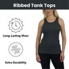 Galaxy By Harvic Women's Loose Fit Ribbed Tank Top-3 Pack - 3 of 4