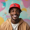 Dalix Giant Lizard Kaiju Embroidered Cotton Dad Hat Baseball Cap Adjustable Glow in the Dark Mens - 3 of 4