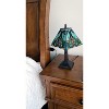Amora Lighting Tiffany Style Floral Mission Style Table Lamp 8" Wide - 3 of 3