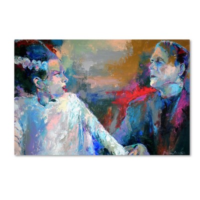 Richard Wallich Colorful Frankenstein and Bride Canvas Art - 30x47