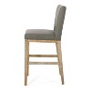 Christopher Knight Home Set of 2 31" Coloma Upholstered Barstools Deep Gray/Weathered Brown - 3 of 4