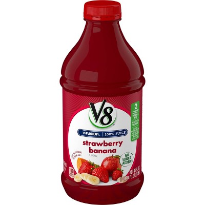 V8 V-Fusion Strawberry Banana Vegetable & Fruit Juice - 46 fl oz Bottle