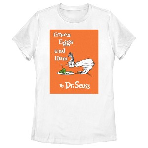 Women's Dr. Seuss Green Eggs and Ham Book Cover T-Shirt - 1 of 4