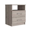 NicBex Wood 2 Drawer Nightstand,Sofa Side Coffee Table with Open Shelf for Bedroom,Living Room - 4 of 4