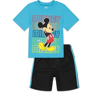 Disney Mickey Mouse Baby T-Shirt and Shorts Outfit Set Infant - 1 of 4