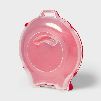24" Latching Wreath Storage - Brightroom™: Red Plastic Utility Storage Tub, 48.9 Volume, Nesting Design