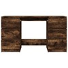 vidaXL Writing Desk Smoked Oak 55.1 in.x19.7 in.x30.3 in. Engineered Wood - 3 of 4