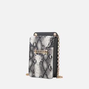 MKF Collection Yael Snake embossed Vegan Leather Phone Crossbody Bag by Mia K - 1 of 4