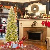 Tangkula 6/7.5/9 FT Pre-Lit Artificial Christmas Tree Snow Flocked Hinged Xmas Tree - 4 of 4