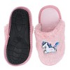 CTM Girl's Fuzzy Unicorn Slide Slippers - 4 of 4
