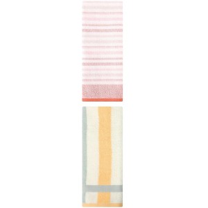REGALWOVEN Striped Pattern Cotton Bathroom Hand Towels for Home Decor 13" x 29"/13" x 27" 2 Pcs - 1 of 4