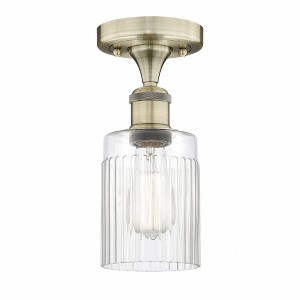 Hadley - 1 Light Semi-Flush Mount In Art Deco Style-9.75 Inches Tall and 4.5 Inches Wide - 1 of 1
