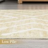 Modern Area Rug Farmhouse Geometric Lines Accent Rug Indoor Washable Rug - 4 of 4