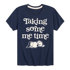 Boys' - Peanuts - Taking Some Me Time Short Sleeve Graphic T-Shirt - 1 of 4