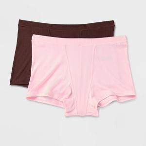 Women's 2pk Modal Blend Boy Shorts Underwear - Auden™ - 1 of 3