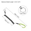 Unique Bargains Fishing Retractable Flexible Tools Lanyard Safety Cord Spiral Lanyard 6 Pcs - 2 of 4
