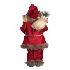 Transpac Fabric 18 in. Multicolor Christmas Rustic Cabin Santa - 3 of 4