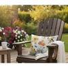 Manual Woodworkers & Weavers Floral Sunshine Garden Pillow – Weatherproof Climaweave 18x13 inch - 3 of 3