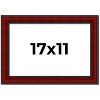 PosterPalooza | Weathered Red Picture Frame - UV Acrylic, Backing Board, Hanging Hardware Included - 2 of 4