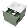 NicBex 24" Bathroom Cabinet Storage with Sink, Wall Mounted Vanity, Bathroom Vanity with 2 Spacious Drawers for Bathroom - 3 of 4