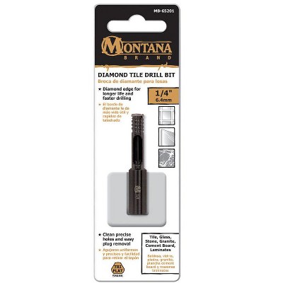 Montana Brand 1/4 in. Alloy Steel Drill Bit 3-Flat Shank 1 pc
