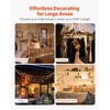 VEVOR LED Christmas String Lights, 200 LED, 76 ft Connectable Warm White Christmas Lights Outdoor, with 8 Modes, Twinkle Fairy Lighting Plug in,White - 4 of 4
