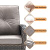 Gymojoy Outdoor Sofa Rocking Chair Side Table with Ottomans Patio Funiture - 4 of 4