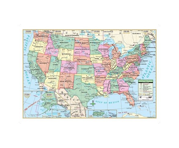 Kappa Map United States Wall Map 40" x 28"