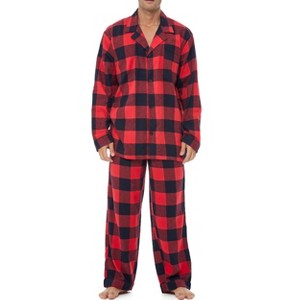 ADR Men's Flannel Pajamas, Soft Cotton Pajamas, Men's Flannel Shirt and Men's Flannel Pajama Pants with Pockets - 1 of 4