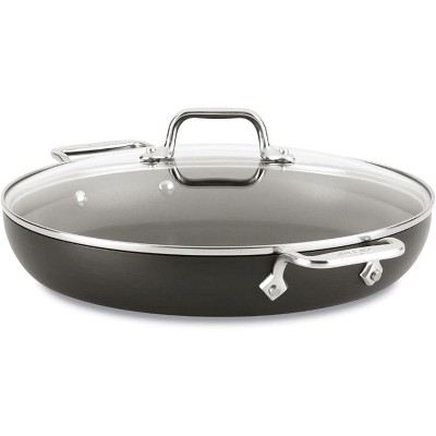 All-Clad HA1 Hard Anodized Non Stick Everyday Pan w/ Lid and Handles, 12 Inch