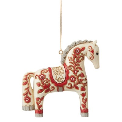 Jim Shore 3.25" Nordic Noel Dal Horse Christmas Mimi Animal  -  Decorative Figurines